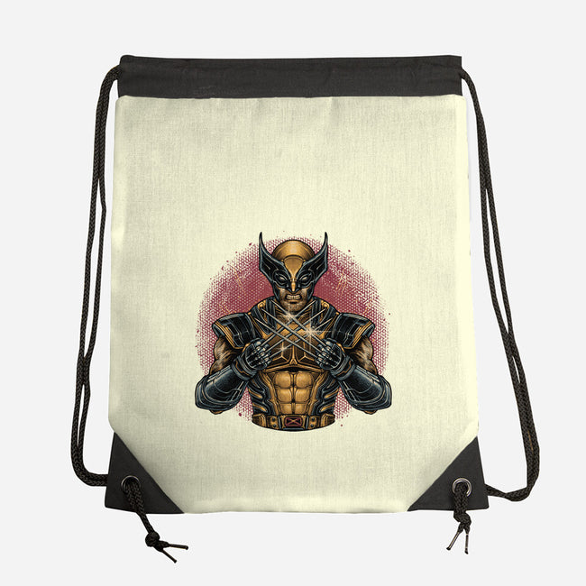 Adamantium Inside Me-None-Drawstring-Bag-glitchygorilla