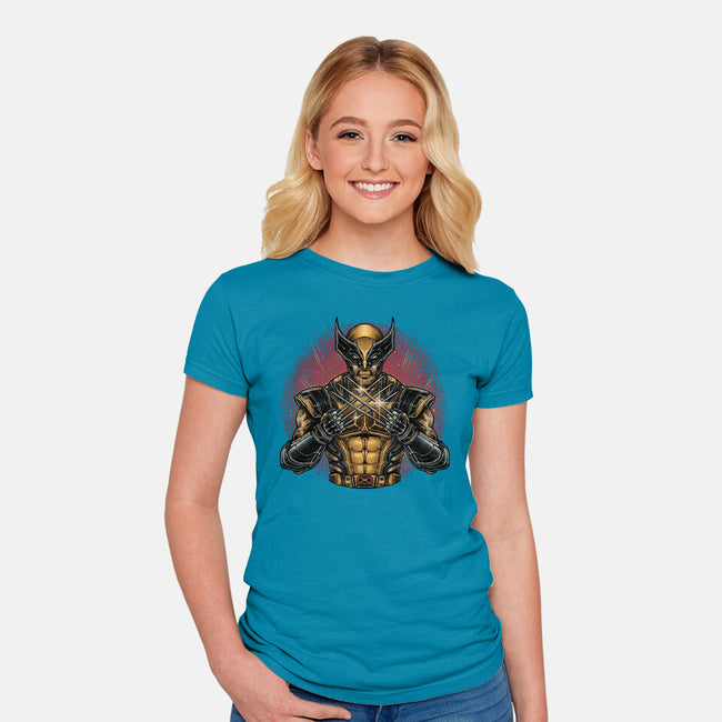 Adamantium Inside Me-Womens-Fitted-Tee-glitchygorilla