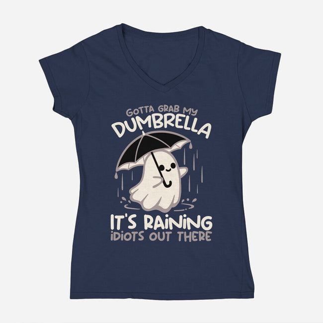 Spooky Dumbrella-Womens-V-Neck-Tee-NemiMakeit