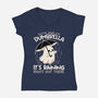 Spooky Dumbrella-Womens-V-Neck-Tee-NemiMakeit