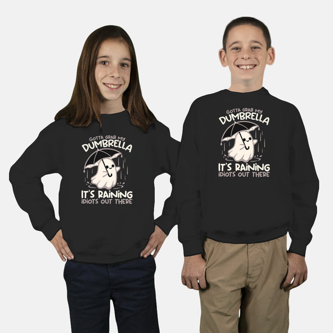 Spooky Dumbrella-Youth-Crew Neck-Sweatshirt-NemiMakeit
