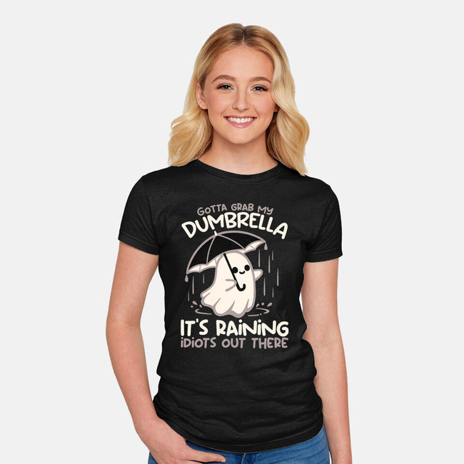 Spooky Dumbrella-Womens-Fitted-Tee-NemiMakeit