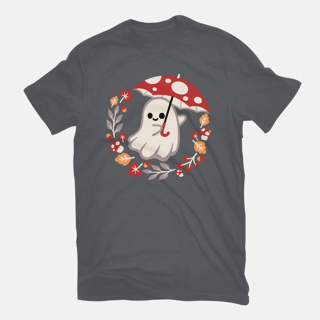 Spooky Mushroom-Womens-Fitted-Tee-NemiMakeit