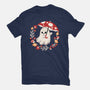 Spooky Mushroom-Womens-Fitted-Tee-NemiMakeit