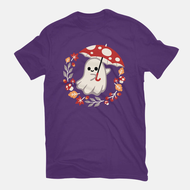 Spooky Mushroom-Womens-Fitted-Tee-NemiMakeit