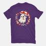 Spooky Mushroom-Womens-Fitted-Tee-NemiMakeit