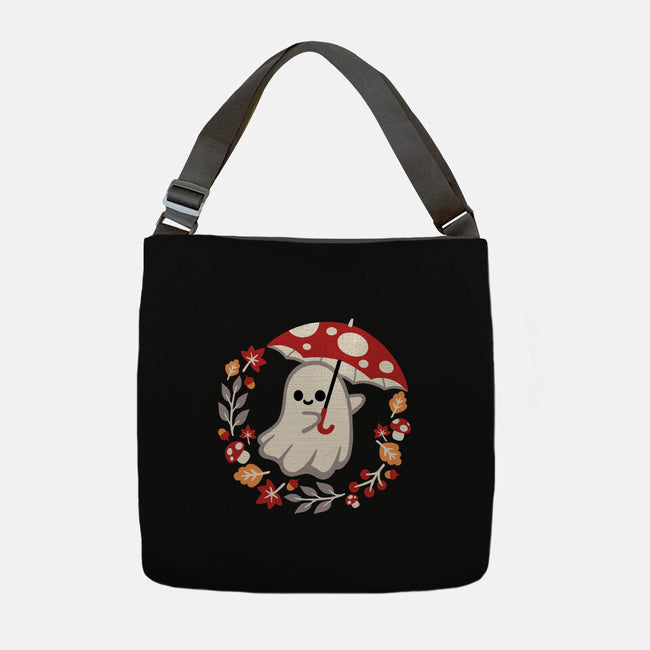 Spooky Mushroom-None-Adjustable Tote-Bag-NemiMakeit