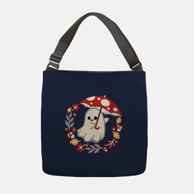 Spooky Mushroom-None-Adjustable Tote-Bag-NemiMakeit