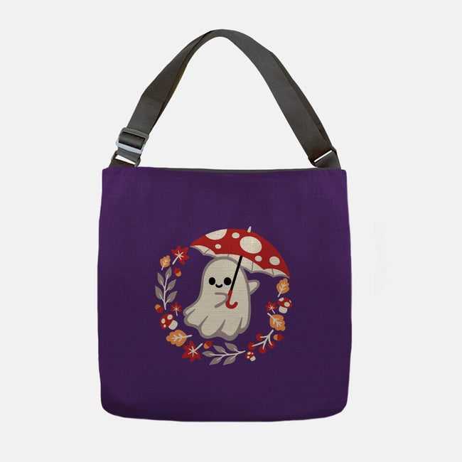 Spooky Mushroom-None-Adjustable Tote-Bag-NemiMakeit