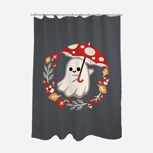 Spooky Mushroom-None-Polyester-Shower Curtain-NemiMakeit