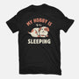 My Hobby Is Sleeping-Womens-Basic-Tee-brunopires