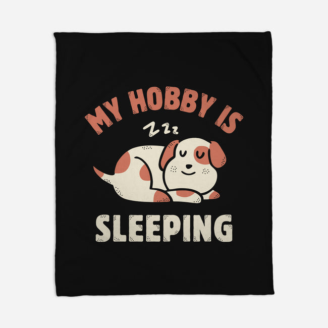 My Hobby Is Sleeping-None-Fleece-Blanket-brunopires