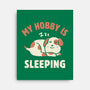 My Hobby Is Sleeping-None-Stretched-Canvas-brunopires