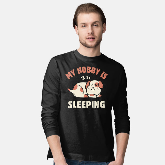 My Hobby Is Sleeping-Mens-Long Sleeved-Tee-brunopires