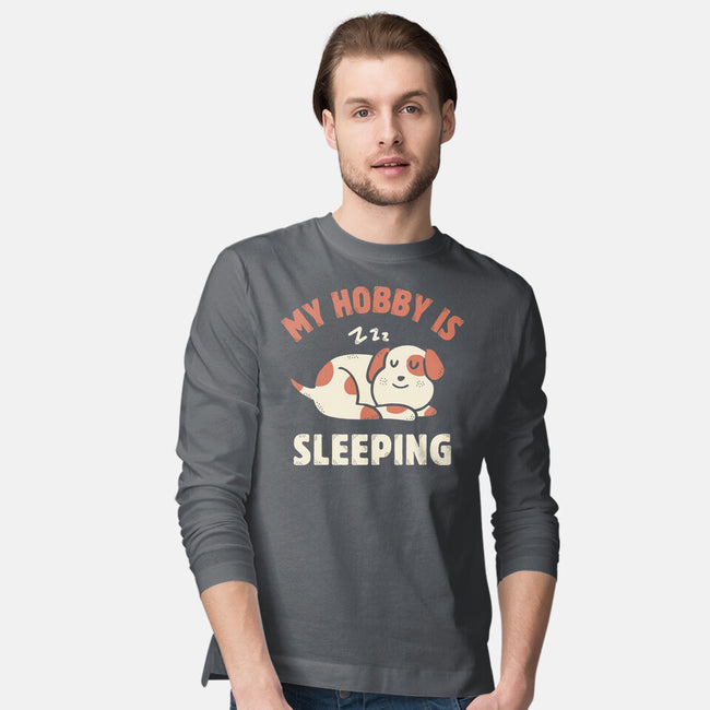 My Hobby Is Sleeping-Mens-Long Sleeved-Tee-brunopires
