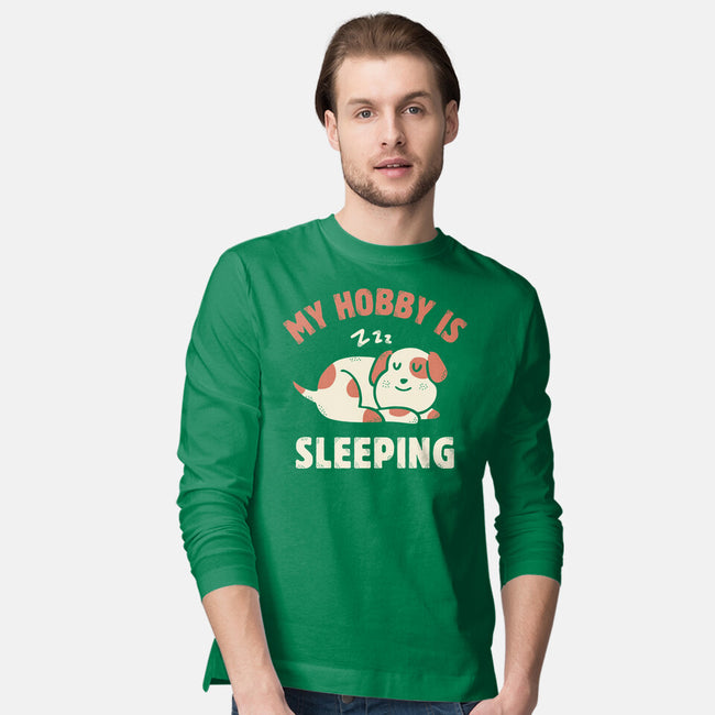 My Hobby Is Sleeping-Mens-Long Sleeved-Tee-brunopires