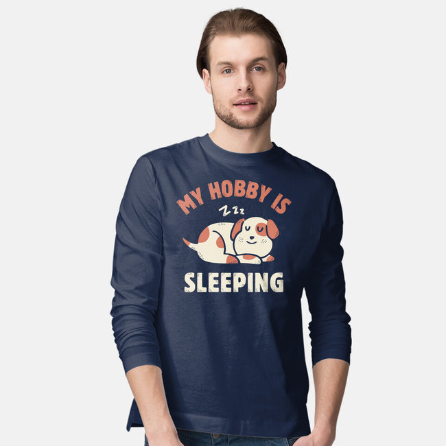 My Hobby Is Sleeping-Mens-Long Sleeved-Tee-brunopires