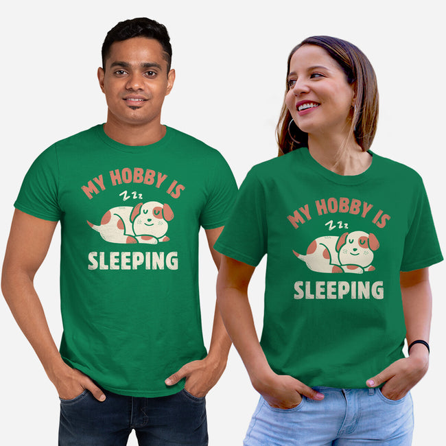 My Hobby Is Sleeping-Unisex-Basic-Tee-brunopires