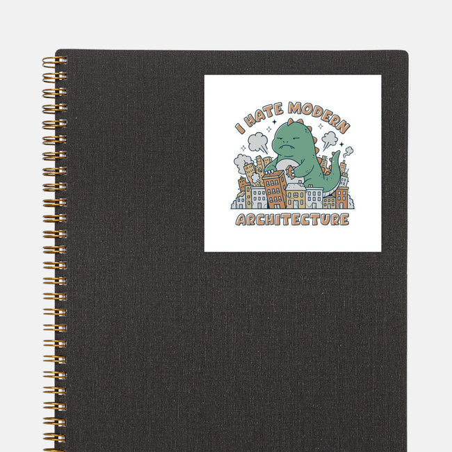 I Hate Modern Architecture-None-Glossy-Sticker-GODZILLARGE