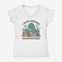 I Hate Modern Architecture-Womens-V-Neck-Tee-GODZILLARGE