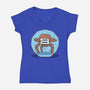 Free Hugs From Within-Womens-V-Neck-Tee-Boggs Nicolas
