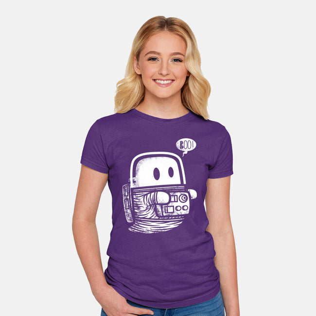 Astro Ghost-Womens-Fitted-Tee-krisren28