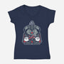 Dog Vader-Womens-V-Neck-Tee-krisren28