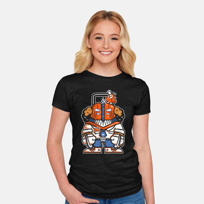 Jackie The Dawg And Mau-Mau-Womens-Fitted-Tee-krisren28