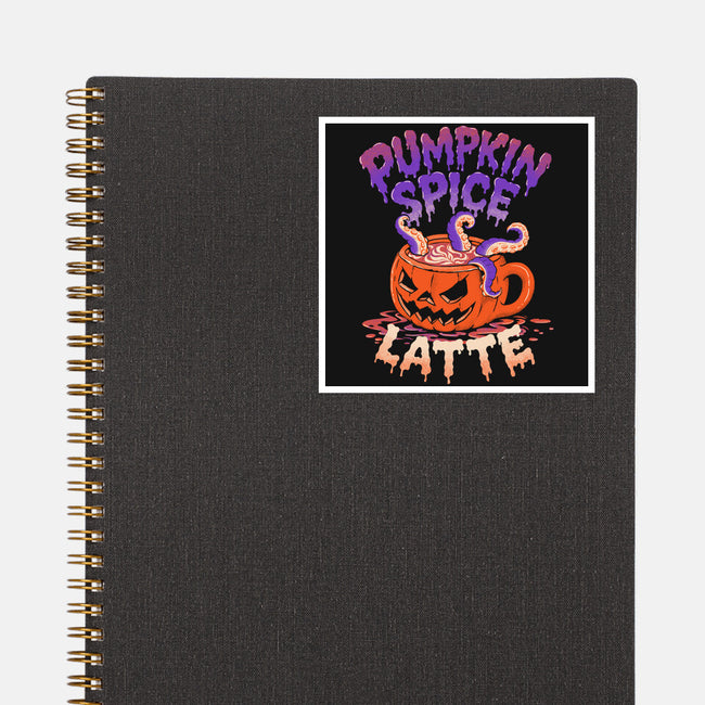Pumpkin Spice Latte-None-Glossy-Sticker-estudiofitas