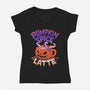 Pumpkin Spice Latte-Womens-V-Neck-Tee-estudiofitas