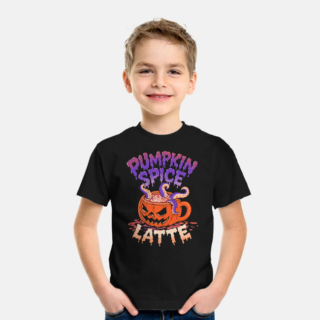Pumpkin Spice Latte-Youth-Basic-Tee-estudiofitas