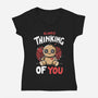 Always Thinking Of You-Womens-V-Neck-Tee-Vallina84