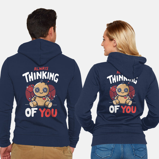 Always Thinking Of You-Unisex-Zip-Up-Sweatshirt-Vallina84