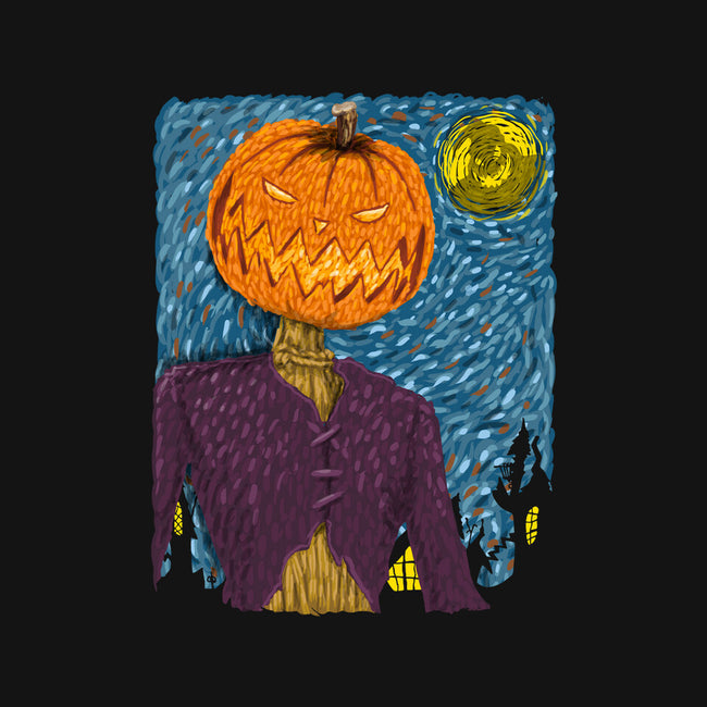 Starry Night In Halloween Town-None-Glossy-Sticker-DrMonekers