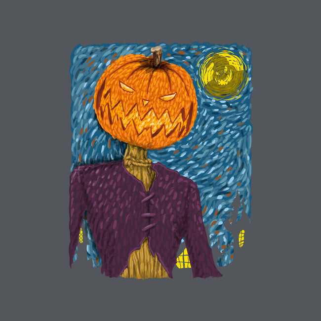 Starry Night In Halloween Town-Unisex-Crew Neck-Sweatshirt-DrMonekers