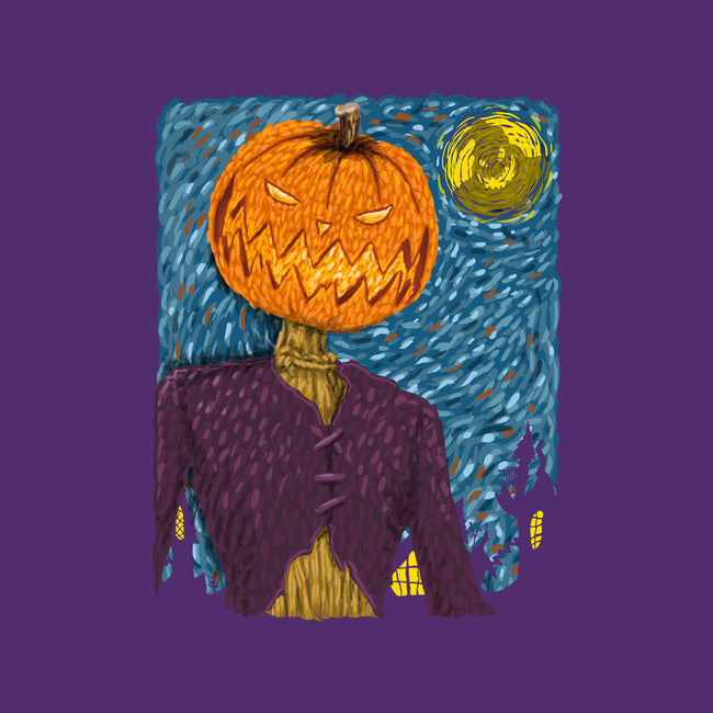 Starry Night In Halloween Town-Unisex-Crew Neck-Sweatshirt-DrMonekers
