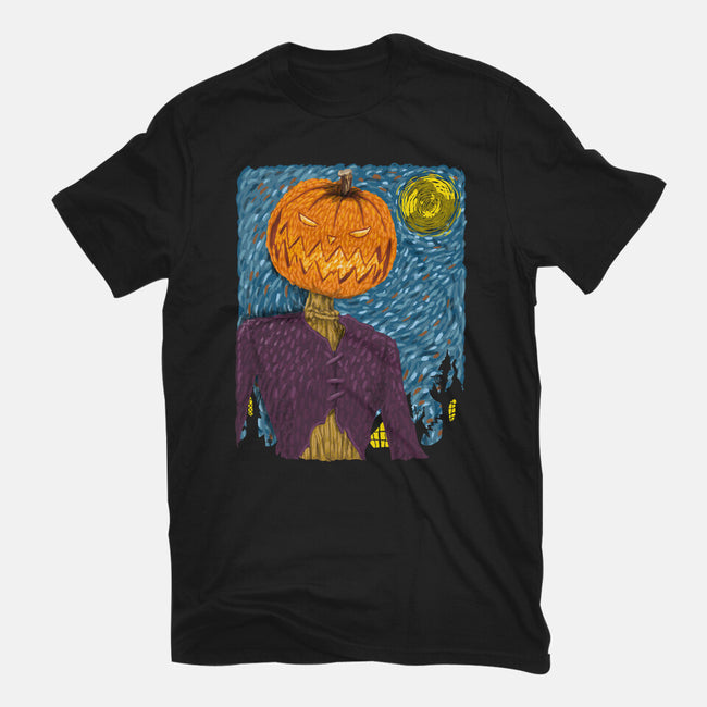 Starry Night In Halloween Town-Youth-Basic-Tee-DrMonekers