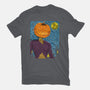 Starry Night In Halloween Town-Womens-Basic-Tee-DrMonekers
