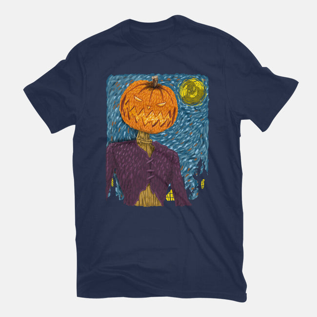 Starry Night In Halloween Town-Mens-Premium-Tee-DrMonekers