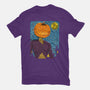 Starry Night In Halloween Town-Womens-Basic-Tee-DrMonekers