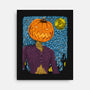 Starry Night In Halloween Town-None-Stretched-Canvas-DrMonekers