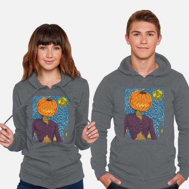 Starry Night In Halloween Town-Unisex-Pullover-Sweatshirt-DrMonekers