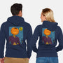 Starry Night In Halloween Town-Unisex-Zip-Up-Sweatshirt-DrMonekers