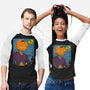 Starry Night In Halloween Town-Unisex-Baseball-Tee-DrMonekers