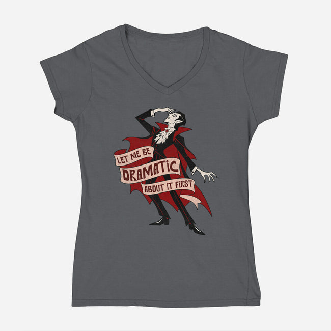 Dramatic By Nature-Womens-V-Neck-Tee-benyamine12