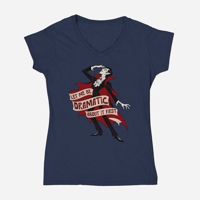 Dramatic By Nature-Womens-V-Neck-Tee-benyamine12