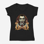 Prince Of Darkness-Womens-V-Neck-Tee-Badbone Collections
