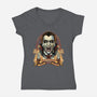 Prince Of Darkness-Womens-V-Neck-Tee-Badbone Collections