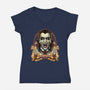 Prince Of Darkness-Womens-V-Neck-Tee-Badbone Collections