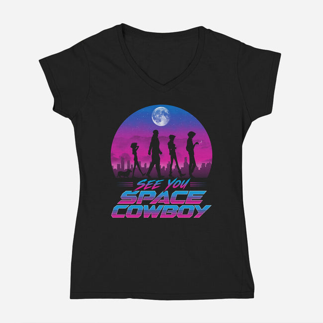 Neon Bounty Crew-Womens-V-Neck-Tee-ddjvigo